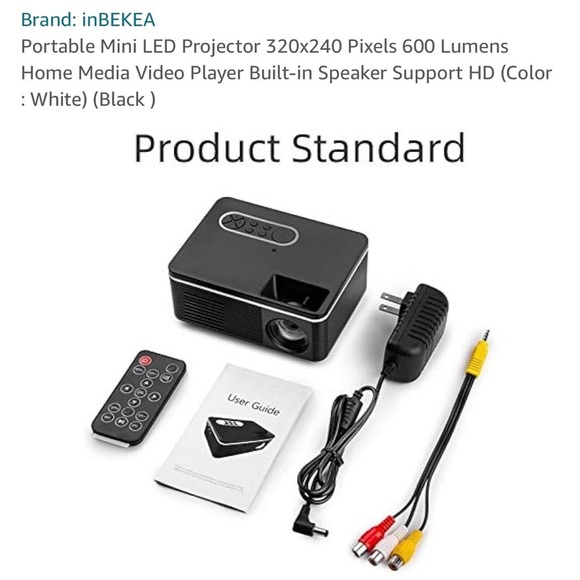 Mini portable LED/LCD projector 1080 P Brand new in box with everything - Picture 3 of 16